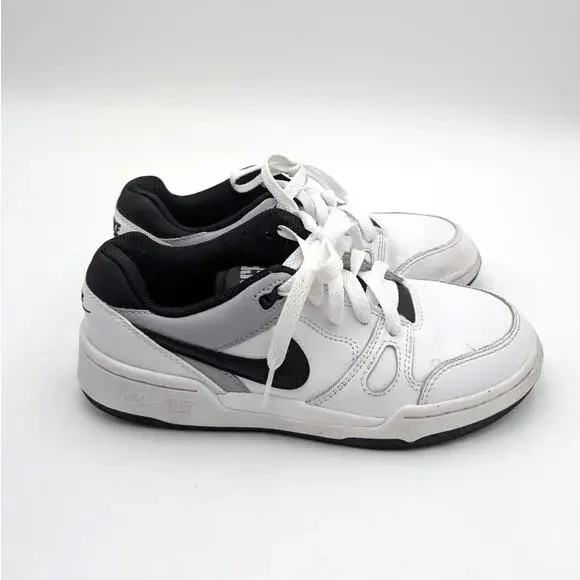 Nike Full Force Low Big Shoes Kids' White/Pewter/Black Size US4.5Y EU36.5 - Picture 3 of 14